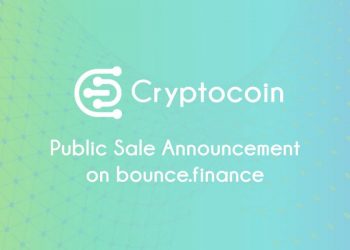 Official Announcement of Cryptocoin project Public Pre-Sale on bounce.finance Platform.