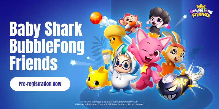 Launch of ‘Baby Shark BubbleFong Friends’ Coming Soon, Pre-Registration Opens for Users Worldwide