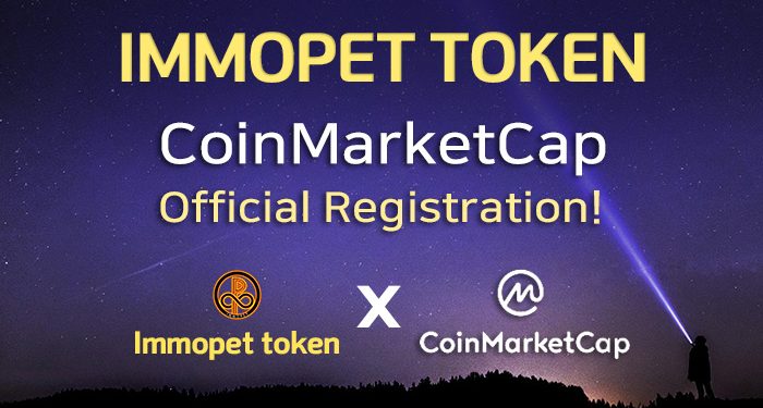 The IMMOPET token of the Amitos Foundation has been registered in the Coin Market Cap.