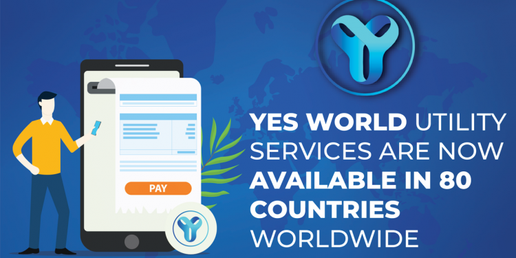 Pay with Crypto Company – YES WORLD is now offering utility services in 80 countries
