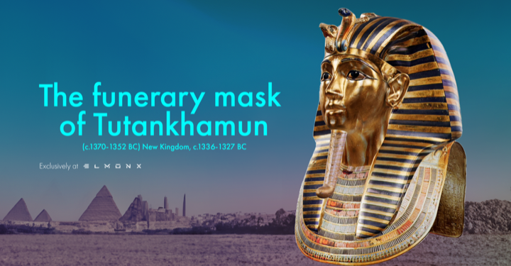 The Funerary Mask of Tutankhamun Licensed NFTs To Release  In 3D and Augmented Reality on ElmonX – News Going Viral