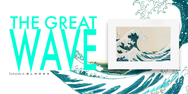 The Great Wave off Kanagawa Licensed NFTs To Release  In 3D and Augmented Reality on ElmonX