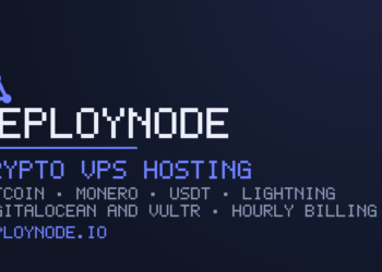 deploynode Launches Crypto VPS Hosting With Bitcoin, Monero and Lightning Payments